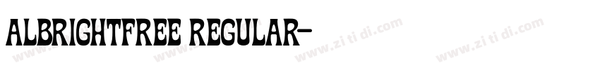 Albrightfree Regular字体转换 Albrightfree Regular字体转换